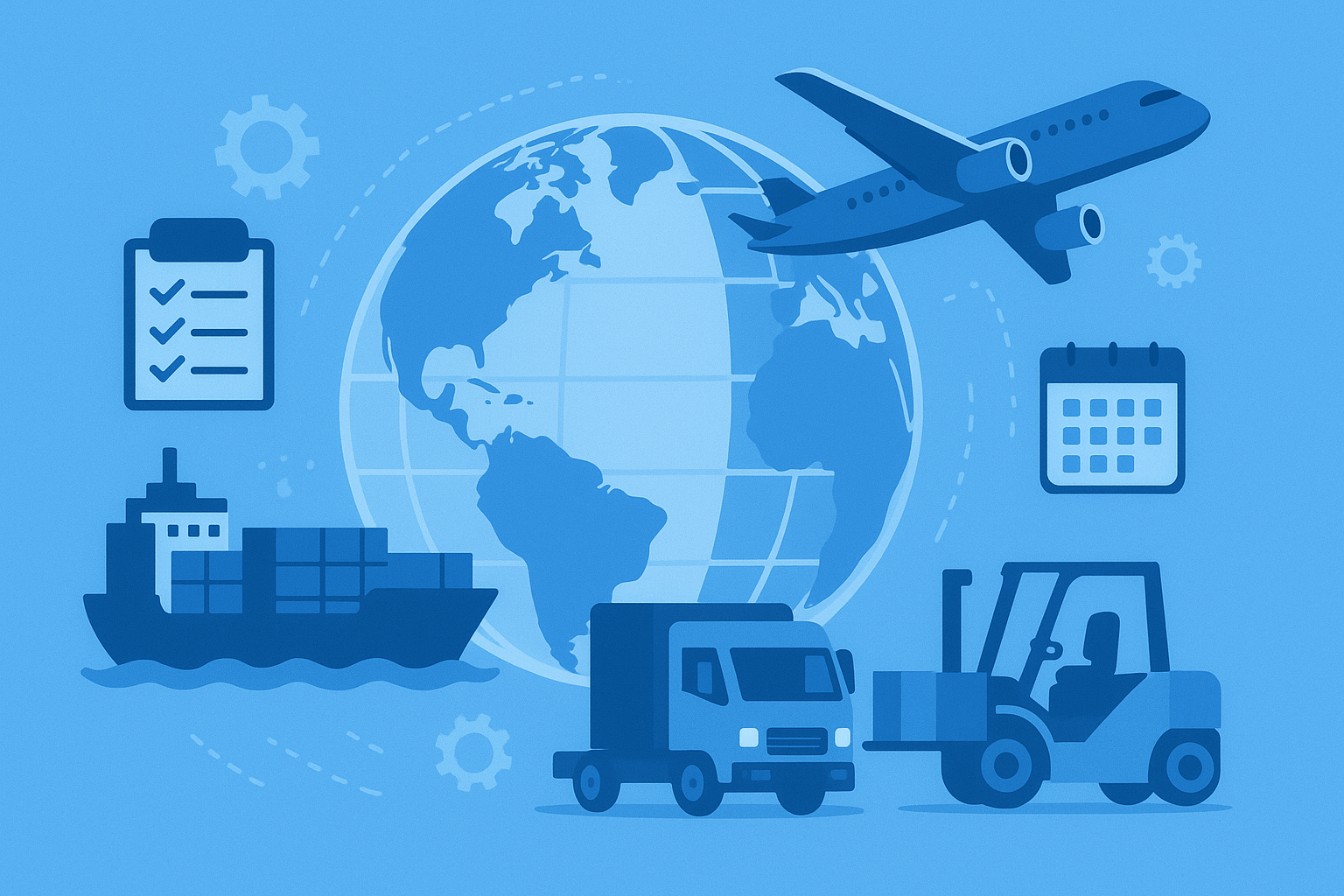 Logistics Network Illustration
